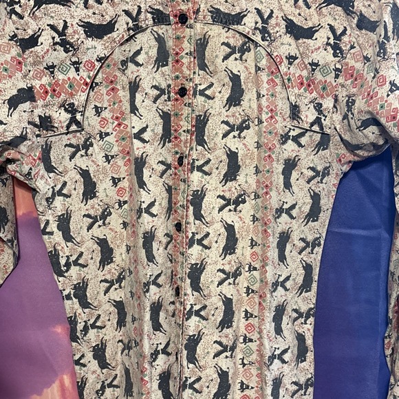 Vintage Rocky Mountain Clothing Western Shirt Womens XS Long Sleeve Button - Picture 3 of 7